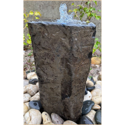 Eastern Natural Basalt Column (50x25x25) Solar Water Feature