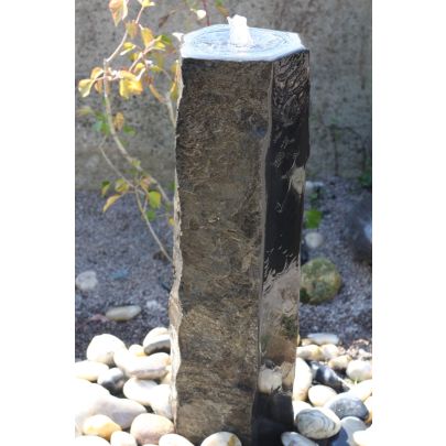 Eastern Basalt Column With 2 Polished Sides (40x25x25) Solar Water Feature