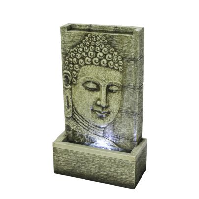 Light Grey Buddha Wall Oriental Water Feature