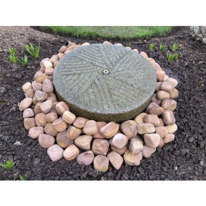 Eastern Old Millstone Fountain (10x50x50) Solar Water Feature