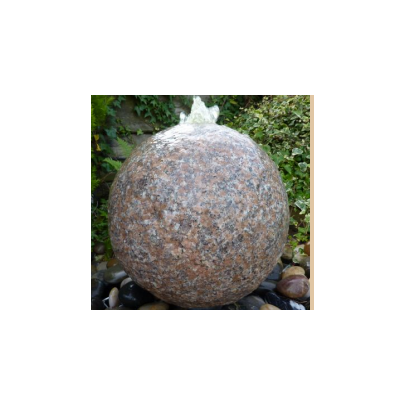 Eastern Pinky Granite Polished Sphere (60x60x60) Solar Water Feature