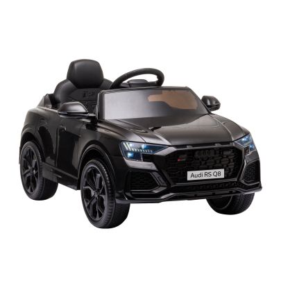Audi RS Q8 6V Kids Electric Ride On Car Toy w/ Remote USB MP3 Bluetooth Black