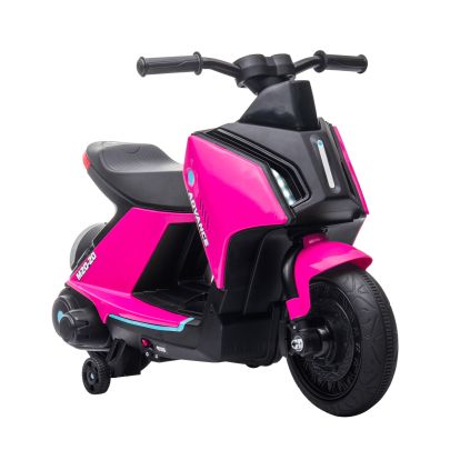 Kids Electric Motorcycle Ride-On Toy 6V Battery Powered for 2-4 Years Old