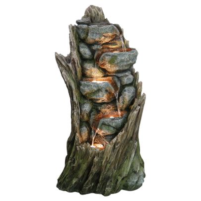 Albany Rock & Wood Falls Wood Effect Water Feature