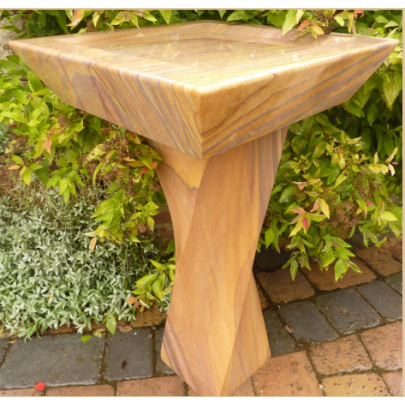 Eastern Rainbow Sandstone Square Top With Twist