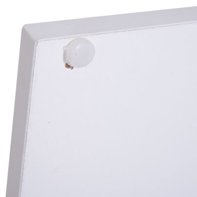 2-Tier Side Table, 40Lx40Wx43H cm-White