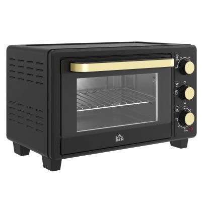 HOMCOM 16L Mini 1400W Countertop Oven Black
