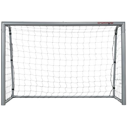 SPORTNOW 8ft x 5ft Football Goal, Football Net for Garden with Ground Stakes, Quick and Simple Set Up