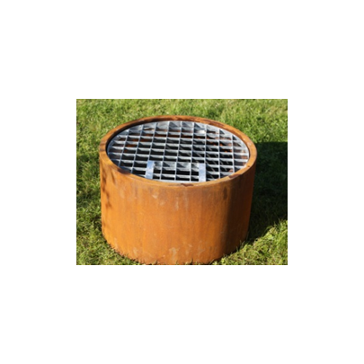 Small Corten Surround & Metal Grid(37x60x60)