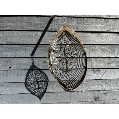 Stainless Steel Wind Spinner - Tree of Life 2