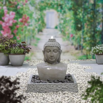Kelkay Lotus Buddha with lights Water Feature