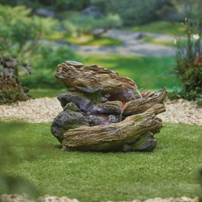Kelkay Solar Bubbling Brook with lights Water Feature