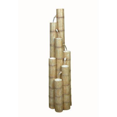 Solar Large Bamboo Poles Water Feature