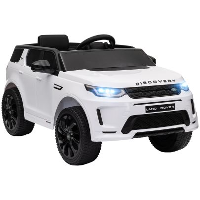 AIYAPLAY Licensed Land Rover Discovery Sport, 12V Kids Ride on Car w Remote Control, Lights, Music, Horn, for 3 6 Years, White