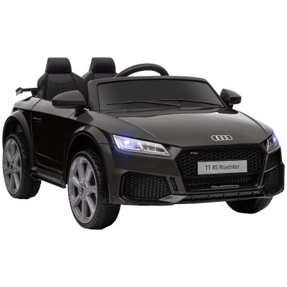 HOMCOM Kids Licensed Audi TT Ride On Car 12V Battery w Remote Suspension Headlights and MP3 Player 2.5 5km h Black
