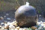 Eastern Black Limestone Polished Sphere (40x40x40) Solar Water Feature