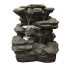 Solar Flowing Spring Slate Falls Water Feature