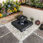 Oasis Pour Contemporary Solar Water Feature