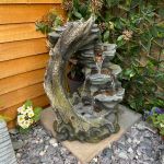 Open Crystal Falls Woodland Solar Water Feature