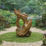 Kelkay Knotted Willow Falls Woodland Solar Water Feature