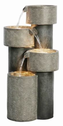 Clarkston Circular Bowls Contemporary Water Feature