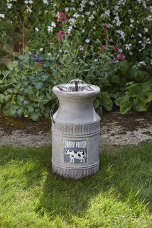 Milk Churn Traditional Solar Water Feature