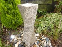 Eastern Beige Granite Twist Two Chiselled & Two Polished Sides (75x22x22) Water Feature
