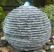 Eastern Grey Granite Rustic Sphere (40x40x40) Water Feature