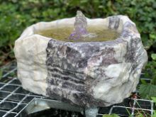 Eastern Purple Babbling Fountain (17x35x35) Solar Water Feature
