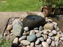 Eastern Natural Babbling Boulder (45x40x40) Solar Water Feature