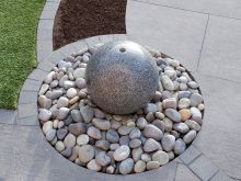Eastern Dark Grey Granite Polished Sphere (40x40x40) Solar Water Feature