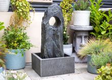 Kelkay Cambrian Monolith with Lights Water Feature