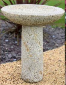 Eastern Basic Birdbath Beige Granite (45x40x40)