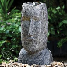 Woodlodge Easter Island Head Contemporary Water Feature
