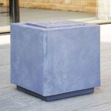 Ivyline Elite LED Cube Grey Contemporary Water Feature