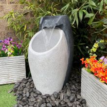 Pouring Vase Contemporary Solar Water Feature