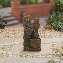 Kelkay Fence Post Pours Traditional Solar Water Feature