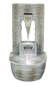 Newhaven Double Cascade Contemporary Water Feature