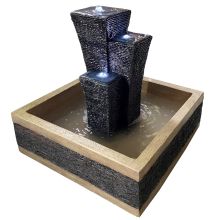 Oriental Towers on Square Base Oriental Solar Water Feature