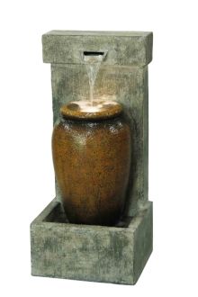 Cascading Urn Traditional Solar Water Feature